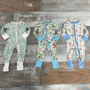 Updated - Set of 3 Little Sleepies brand pajamas
